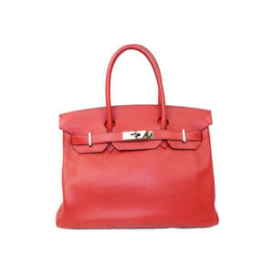 Hermes Birkin 30 Engraved Red Silver